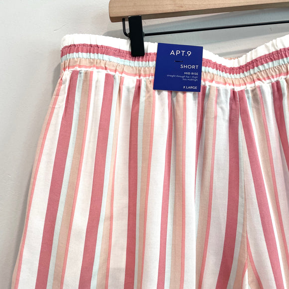 Striped Pull On Shorts