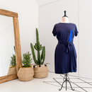 Short Sleeve Stretch Dress-1