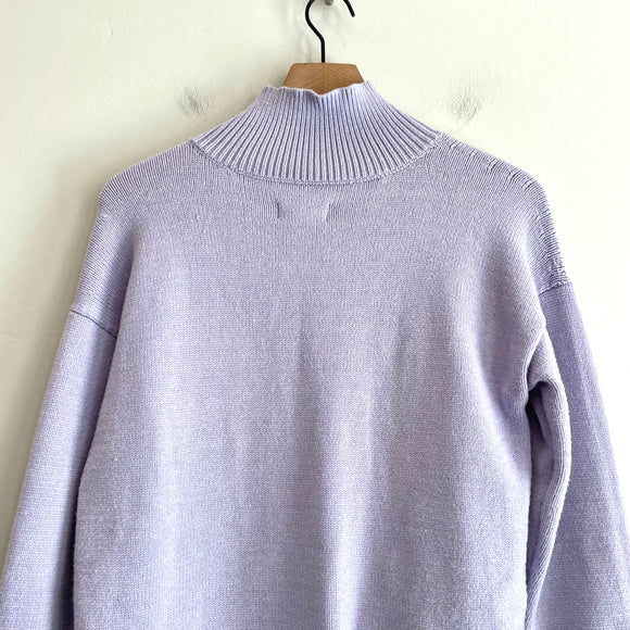 Mock Neck Tunic Sweater