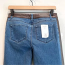 Leather Inset Skinny Jeans-9