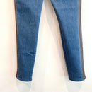 Leather Inset Skinny Jeans-11
