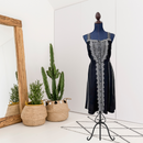 Embroidered Linen Dress-1