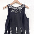 Embroidered Linen Dress-8