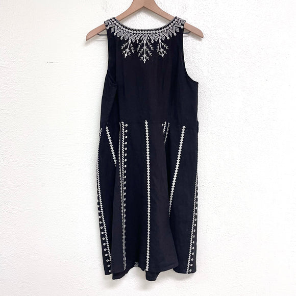 Embroidered Linen Dress