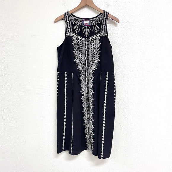 Embroidered Linen Dress