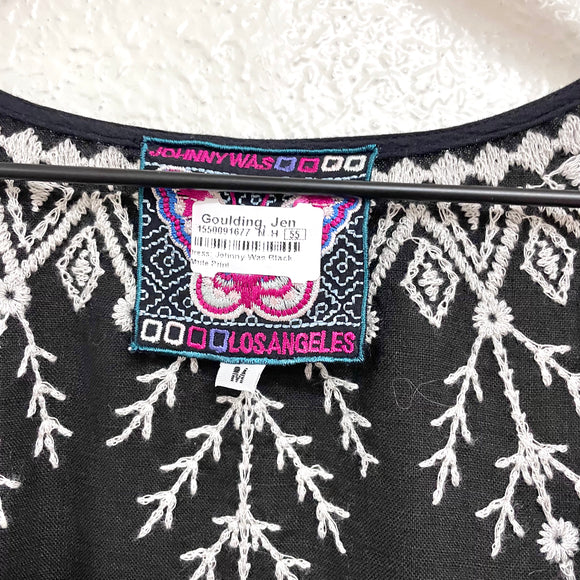 Embroidered Linen Dress